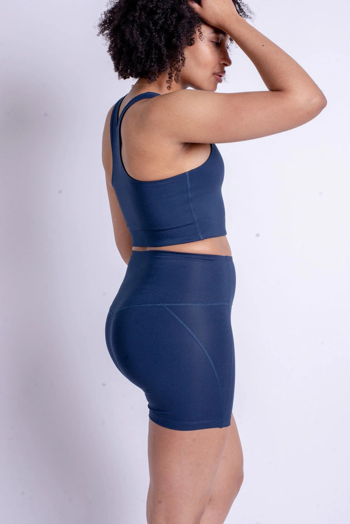 Girlfriend Collective Run Shorts High-Rise - Made from Recycled Plastic Bottles Moon XL Pants