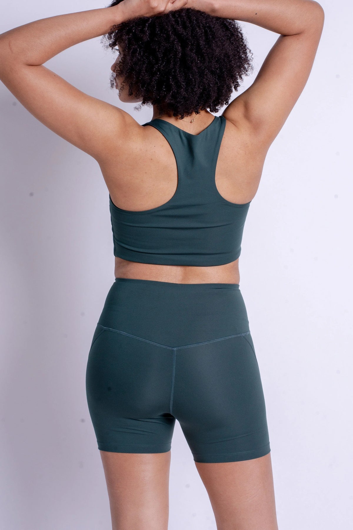 Girlfriend Collective Run Shorts High-Rise - Made from Recycled Plastic Bottles Moon XL Pants