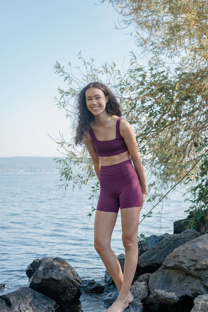 Run Shorts High-Rise - Made from Recycled Plastic Bottles Pants Girlfriend Collective