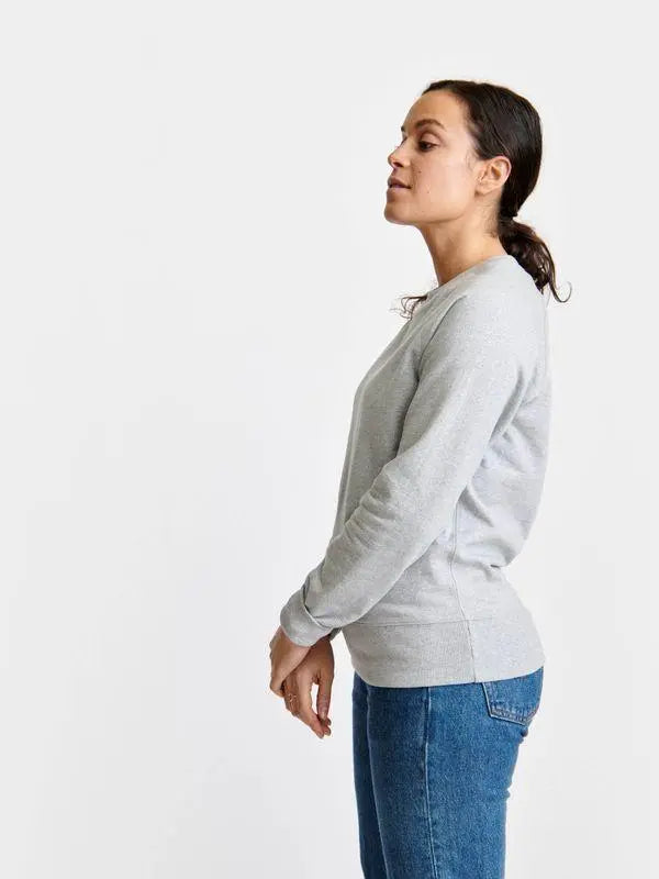 Pure Waste Sweatshirt Raglan Unisex - Recycled Cotton & Recycled Polyester Melange Grey Shirt