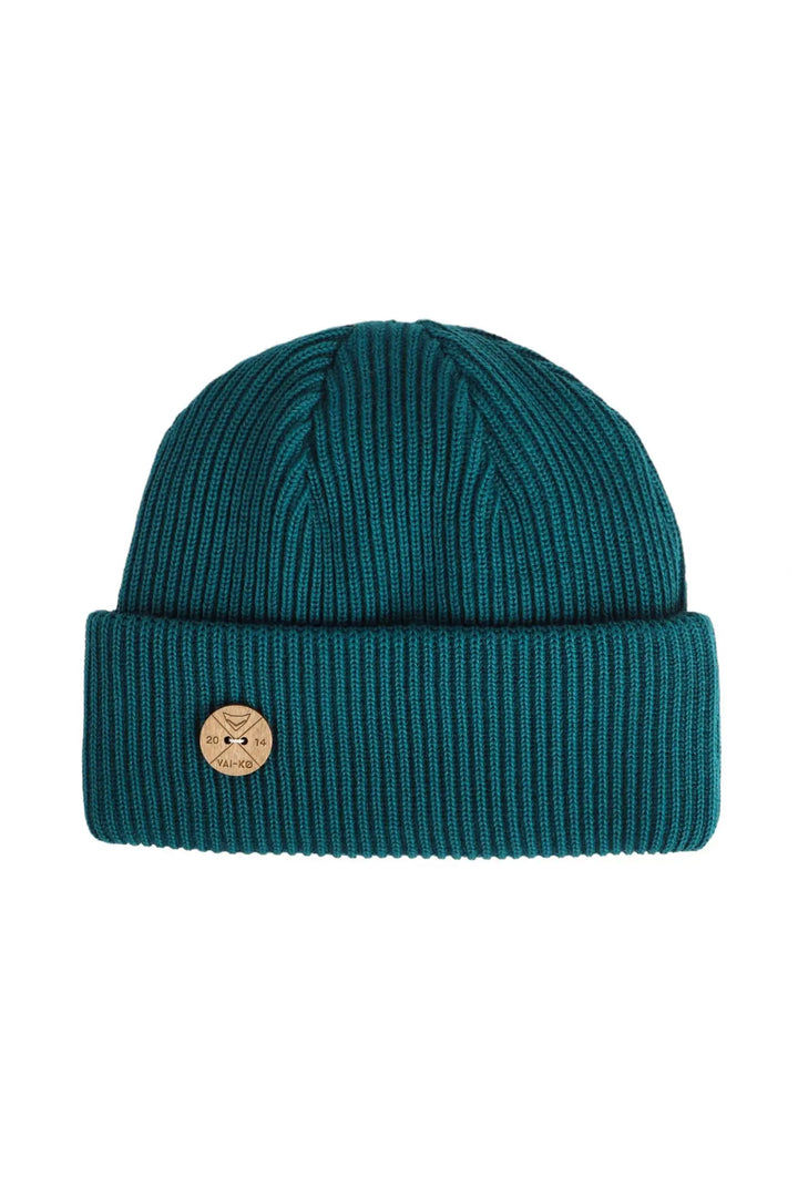 Timberjack Beanie - 100% Organic Merino Wool Headwear VAI-KØ Deep Teal