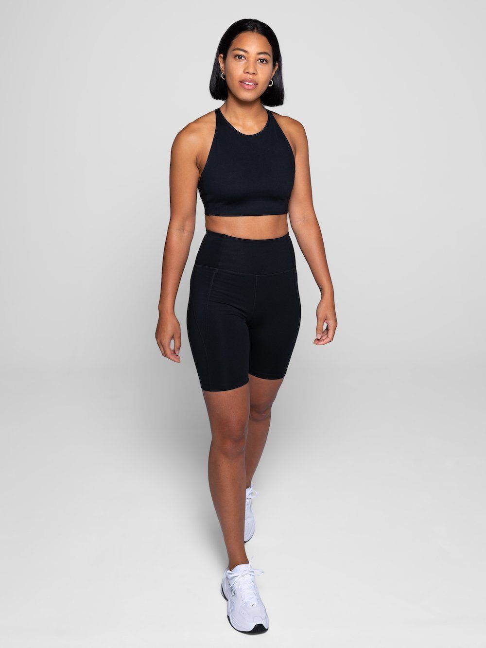 Girlfriend Collective Topanga sports Bra - Made from recycled plastic bottles Black Underwear