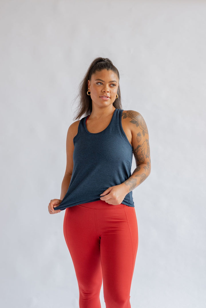 Train Relaxed Tank - Made from Recycled PET Shirt Girlfriend Collective