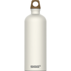 SIGG Traveller MyPlanet Bottle - 100% Recycled Aluminum Ecru 1l Cutlery