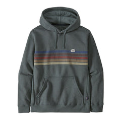 Patagonia Unisex Line Logo Ridge Stripe Uprisal Hoody - Recycled Polyester & Recycled Cotton Nouveau Green Shirt