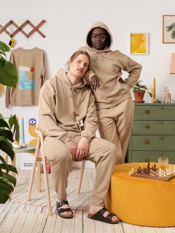 Unisex Loose Fit Hoodie - Recycled cotton & Recycled polyester Shirt Pure Waste