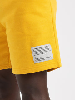Pure Waste Unisex Loose Fit Sweatshorts - Recycled cotton & Recycled polyester Yellow Pants