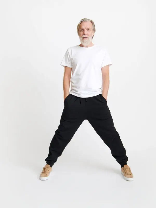 Unisex Sweatpants - Recycled Cotton & Recycled Polyester Pants Pure Waste Black XXS