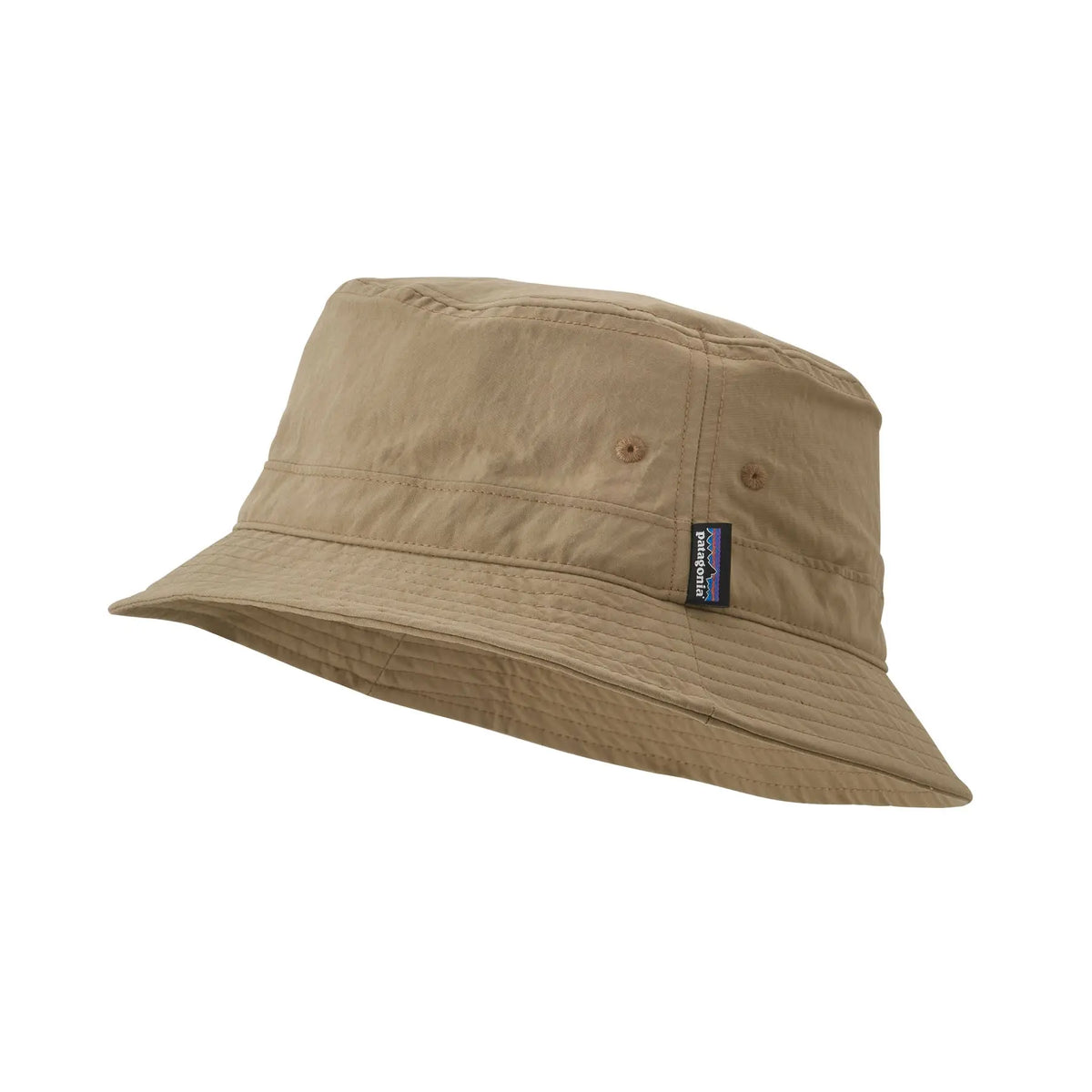 Unisex Wavefarer Bucket Hat - Recycled Nylon Headwear Patagonia Mojave Khaki L