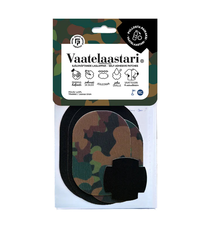 Vaatelaastari Vaatelaastari Polku 5pcs - FabPatch from recycled polyester Care products