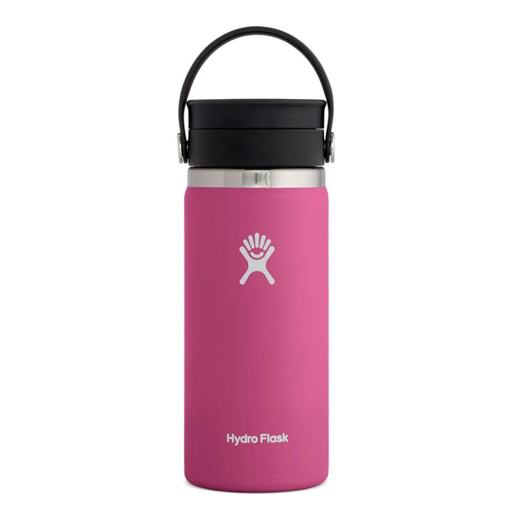 Wide Mouth Flex Sip Lid Cup 0,47l/16oz - Stainless Steel BPA Free Cutlery Hydro Flask Carnation