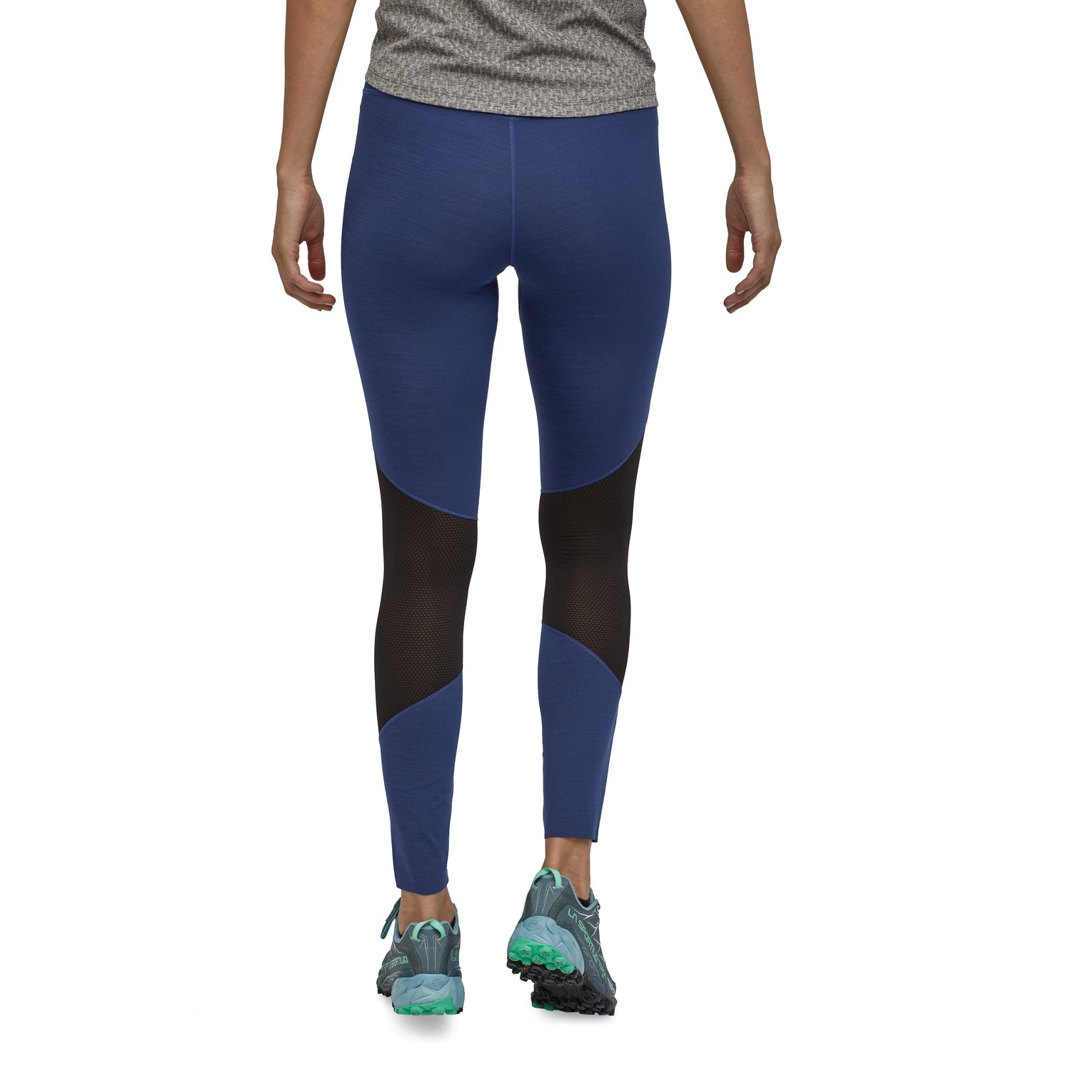 Patagonia W's Endless Run Tights - Recycled Polyester Cobalt Blue - Classic Navy X-Dye Pants
