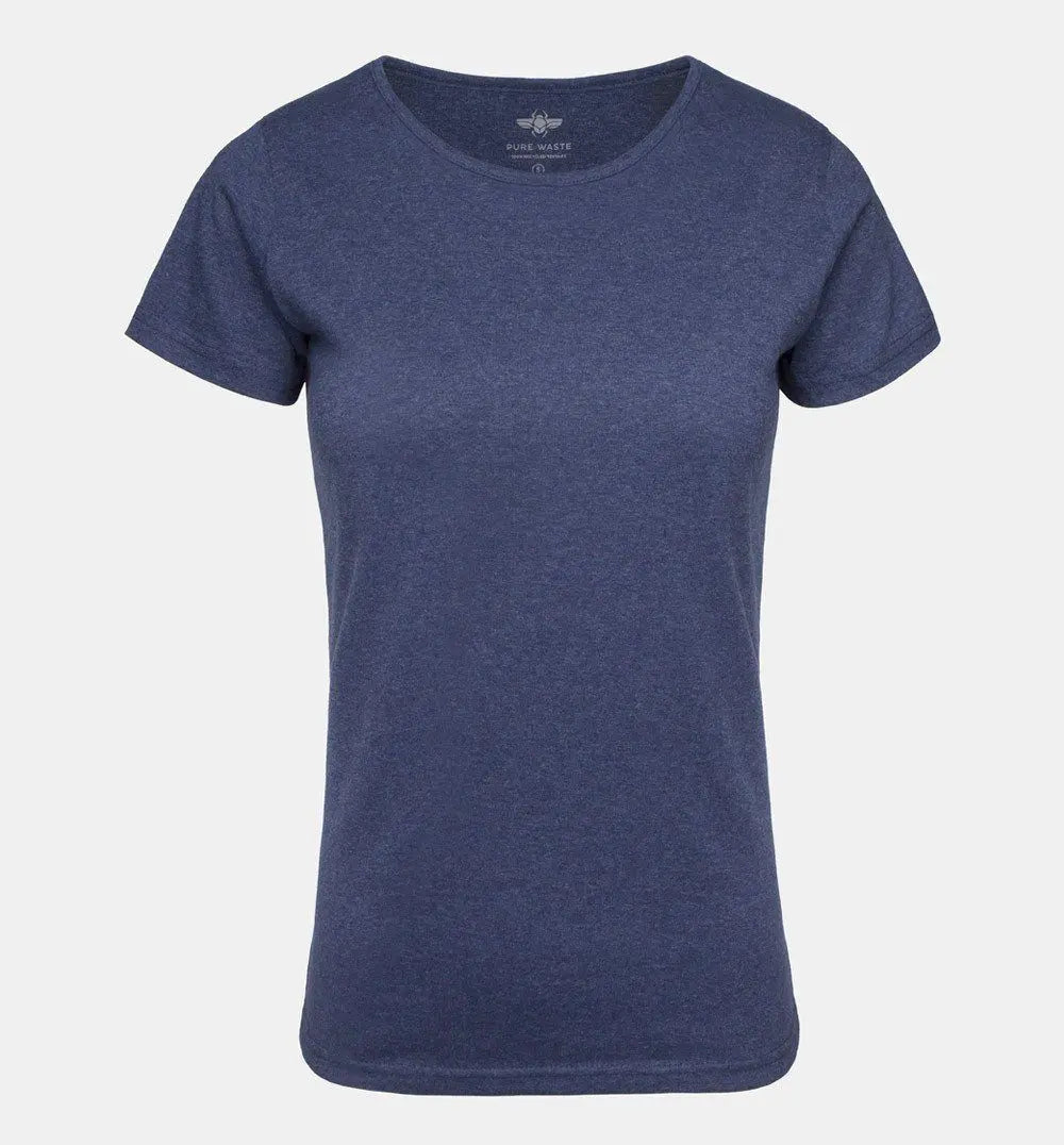 W's O-neck T-shirt - Recycled Cotton & Recycled Polyester Shirt Pure Waste