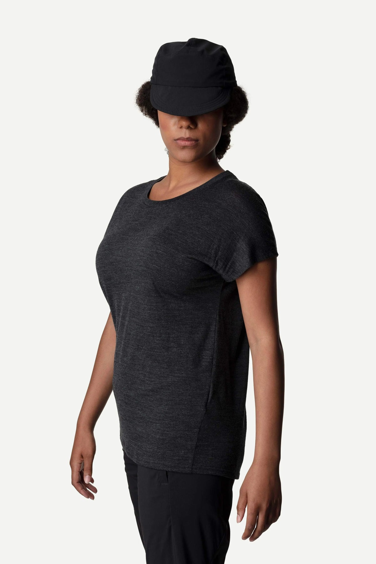 Houdini W's Activist Tee - Merino wool and Tencel True Black Shirt