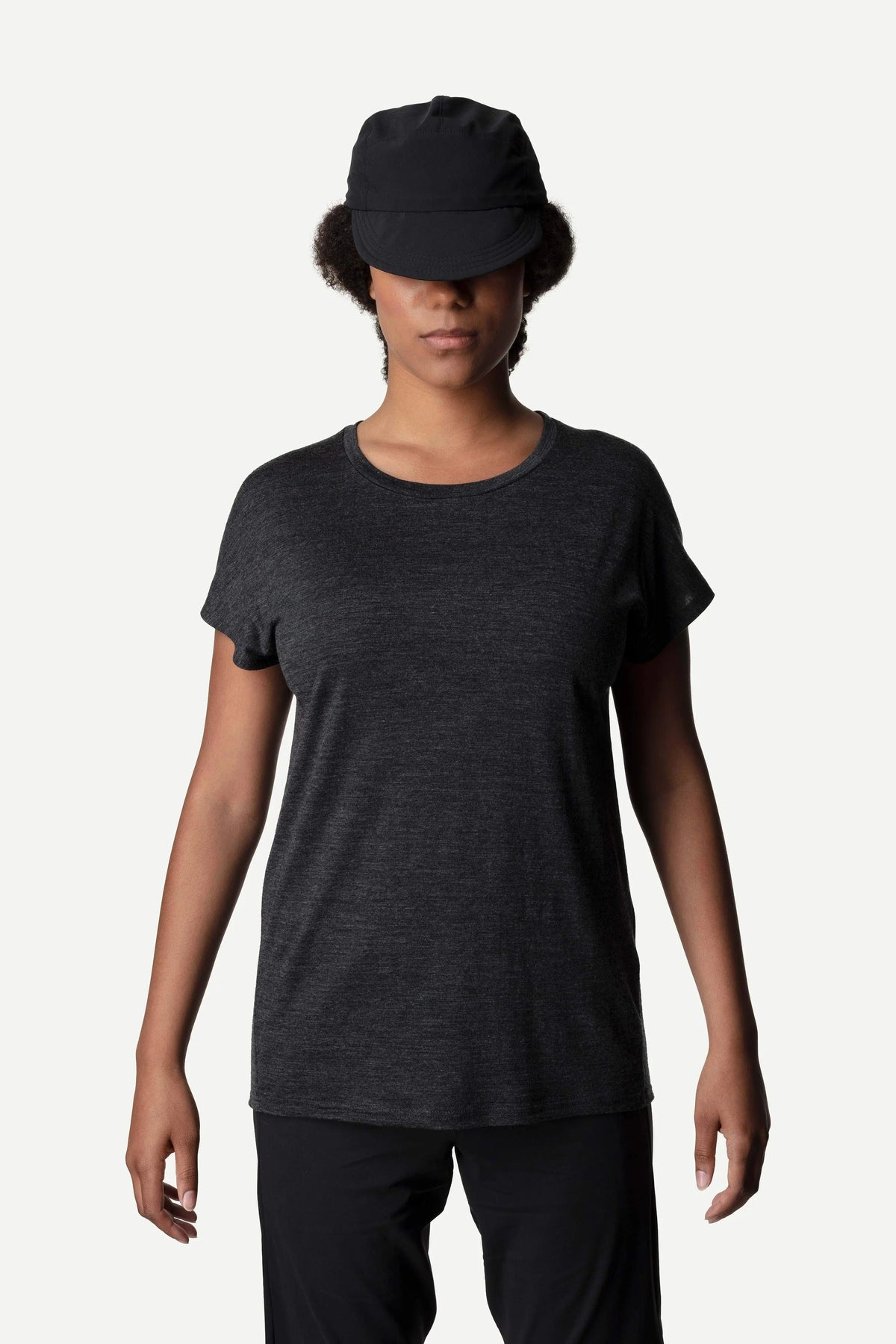 Houdini W's Activist Tee - Merino wool and Tencel True Black Shirt