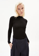 W's Alaania Pullover - 100% Organic Cotton Shirt Armedangels Black XS