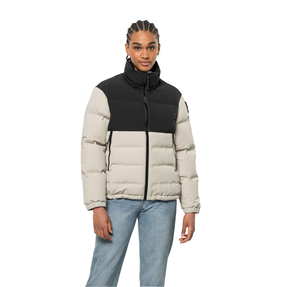 Jack Wolfskin W's Alex Down Jacket - Recycled PA & PET & RDS-certified Down Winter Pearl Jacket