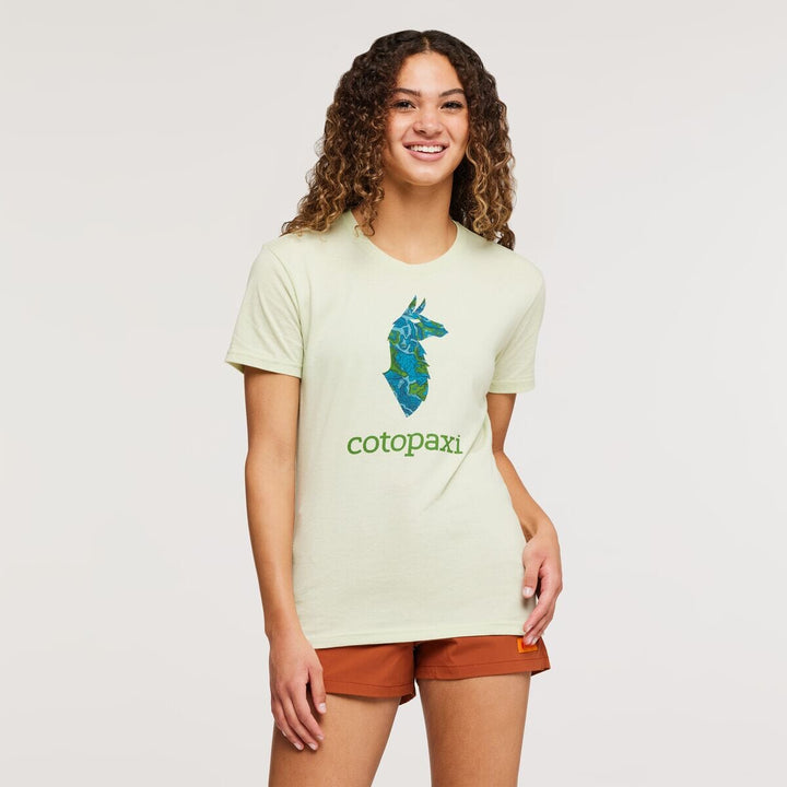 W's Altitude Llama Organic T-Shirt - Organic cotton & Recycled polyester Shirt Cotopaxi Lichen XS