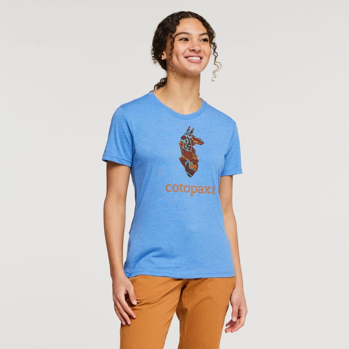 W's Altitude Llama Organic T-Shirt - Organic cotton & Recycled polyester Shirt Cotopaxi Lupine XS