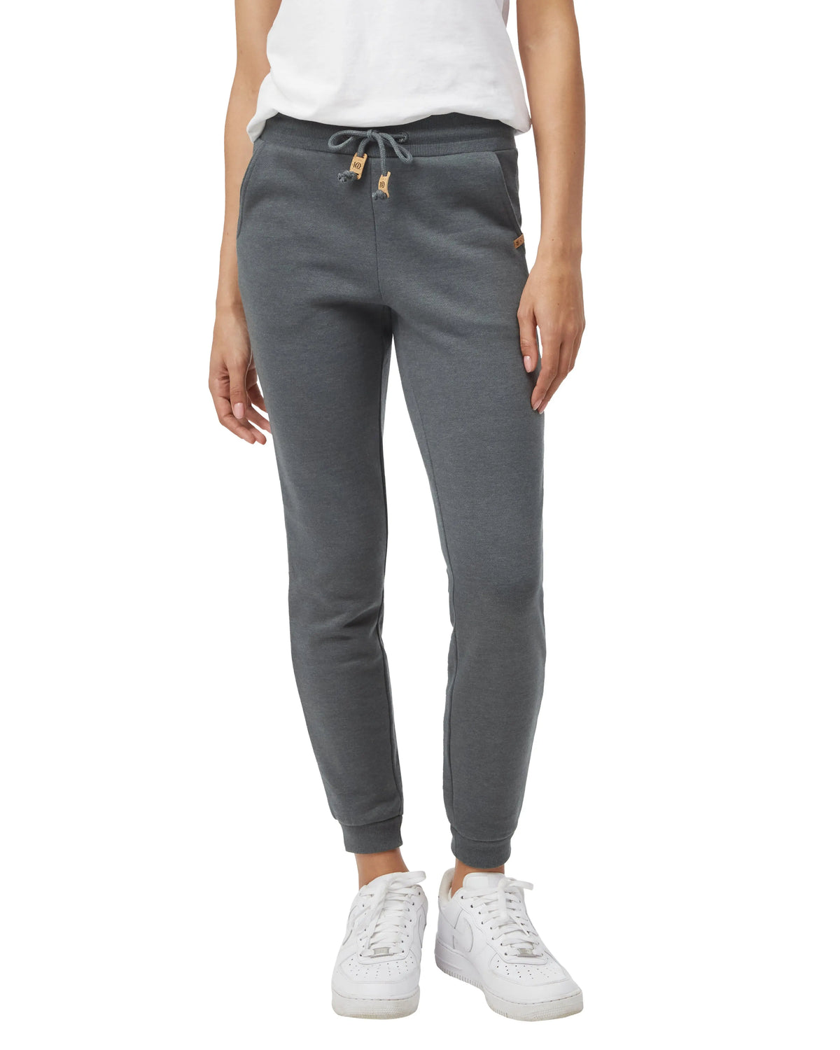 Tentree W's Bamone Sweatpant - Made From Recycled Polyester & Organic Cotton Urban Green Heather Pants