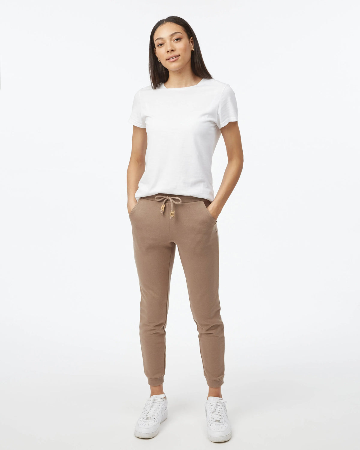 W's Bamone Sweatpant - Made From Recycled Polyester & Organic Cotton Pants Tentree Pine Bark S