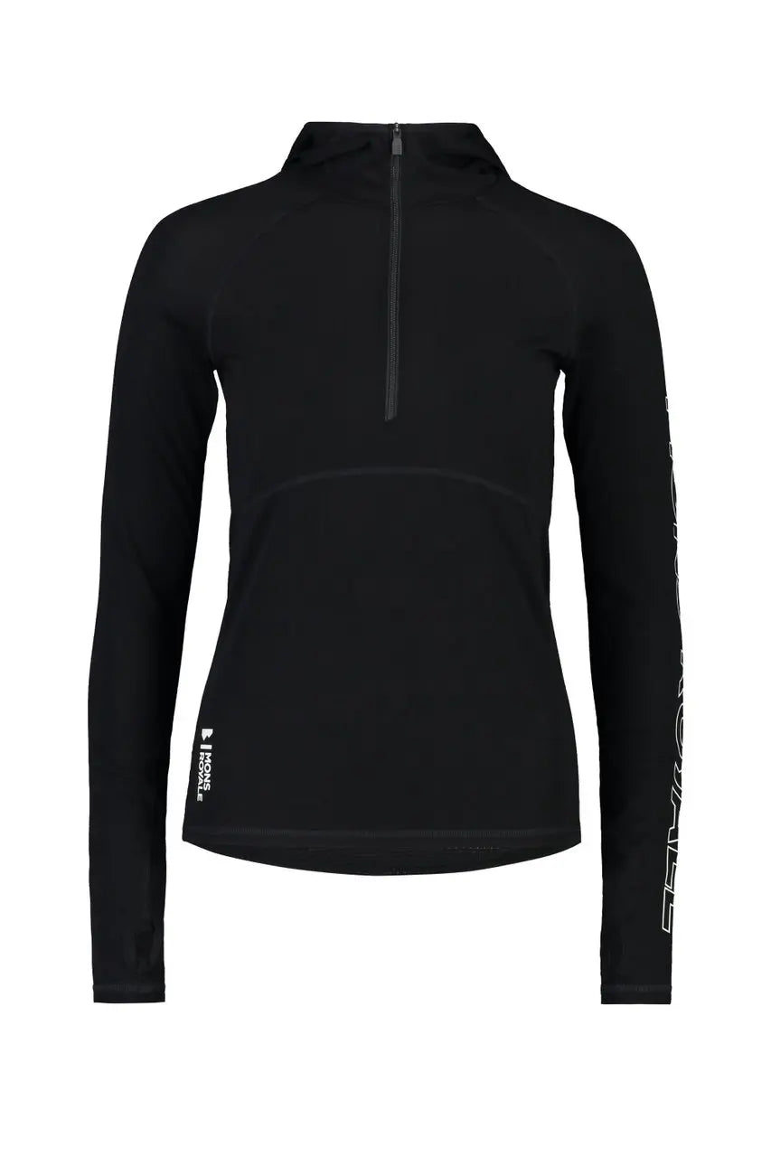 W's Bella Tech Hoodie - Mulesing-free Merino wool Shirt Mons Royale