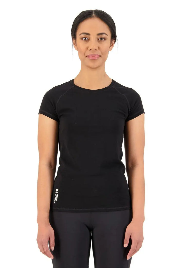 W's Bella Tech Tee - Merino wool Shirt Mons Royale Black XS