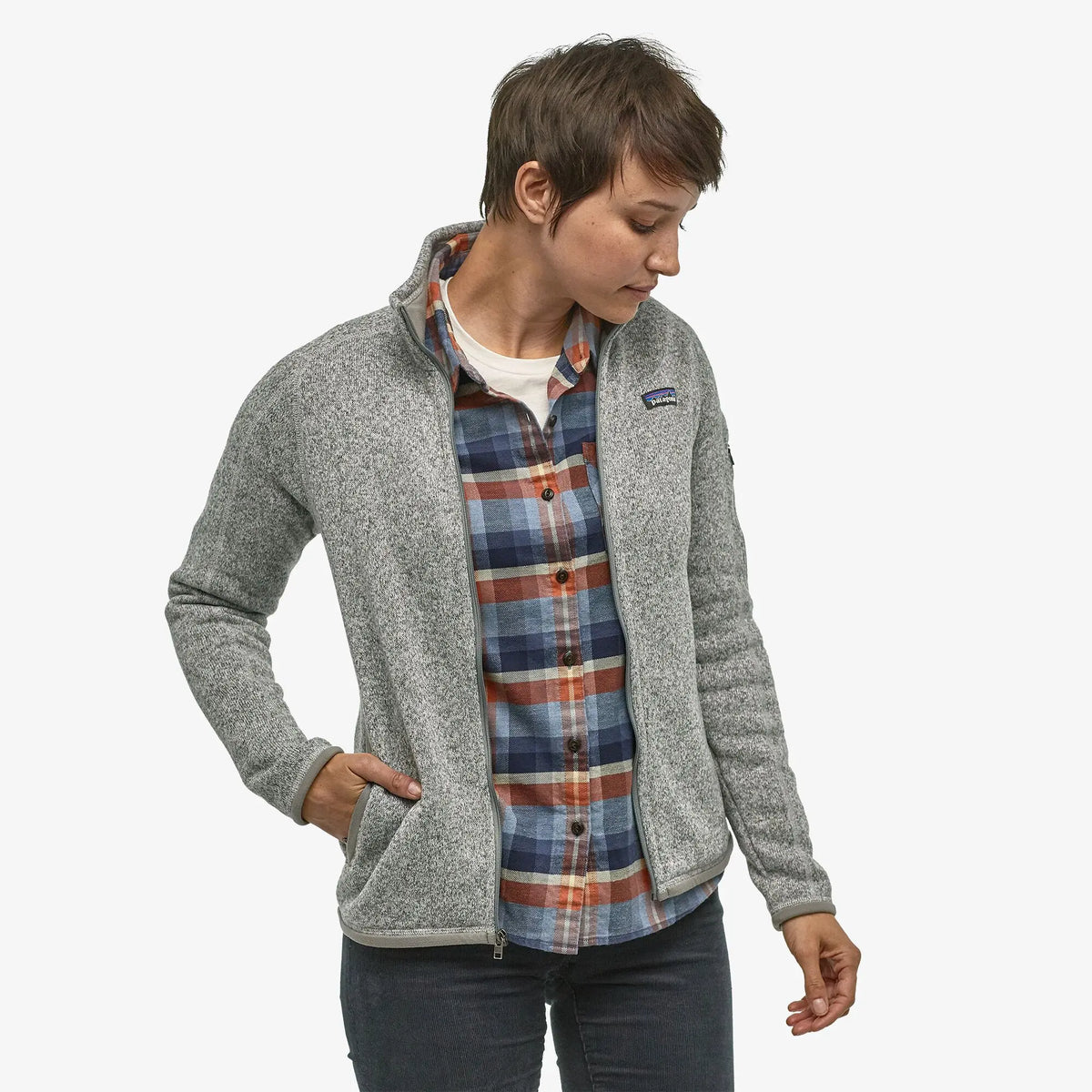 W's Better Sweater® Fleece Jacket - 100% Recycled Polyester Shirt Patagonia Birch White XS