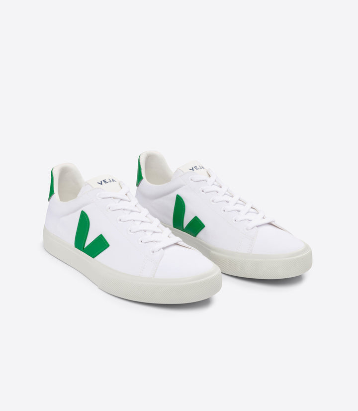 W's Campo Canvas - Organic Cotton Shoes Veja White Emeraude 36