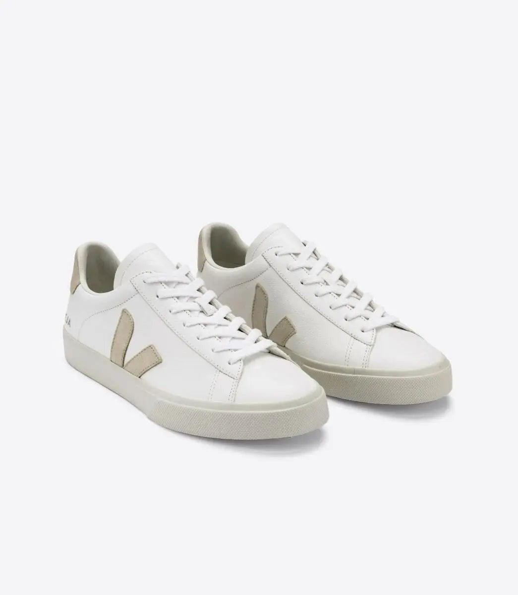 W's Campo ChromeFree Sneakers - ChromeFree Leather Shoes Veja White Almond 37