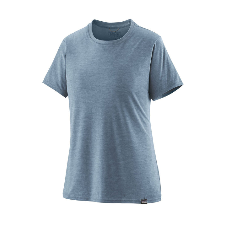 W's Capilene Cool Daily Shirt - Recycled Polyester Shirt Patagonia Steam Blue - Light Plume Grey X-Dye S
