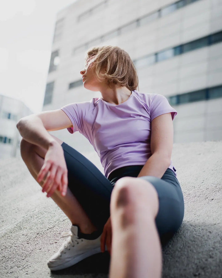 W's Cella Sport T-Shirt - Oeko-tex 100 Standard Certified Polyamide Shirt Népra Lavender S