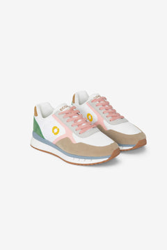 Ecoalf W's Cervinoalf Sneakers - Recycled polyester Off White Pink Shoes