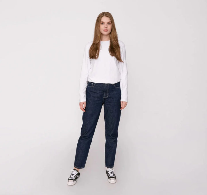 W's Circular Denim 5 Pocket - Organic Cotton Pants Organic Basics Rinsed 28