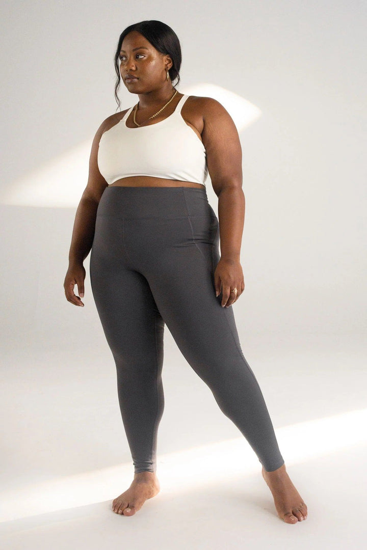 Girlfriend Collective W's Compressive Leggings - 7/8 - Made From Recycled Plastic Bottles Moon Pants