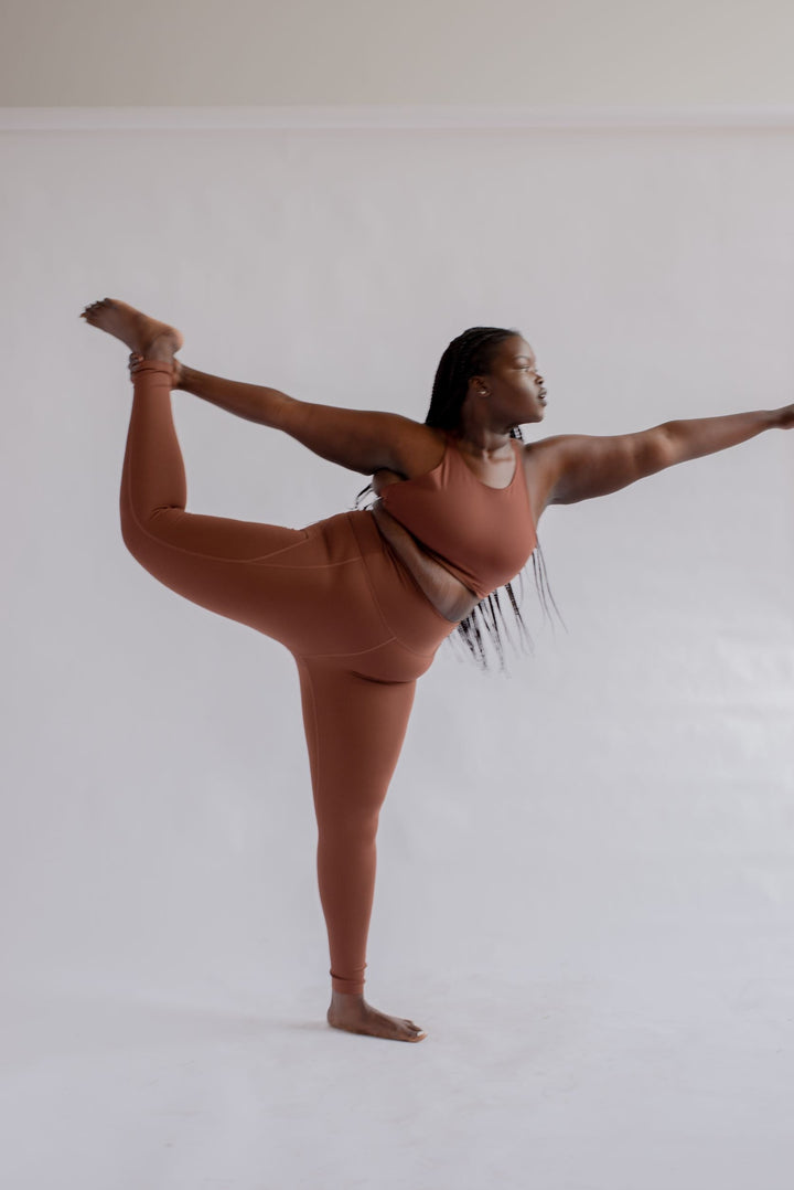 Girlfriend Collective W's Compressive Leggings - 7/8 - Made From Recycled Plastic Bottles Earth 3XL Pants