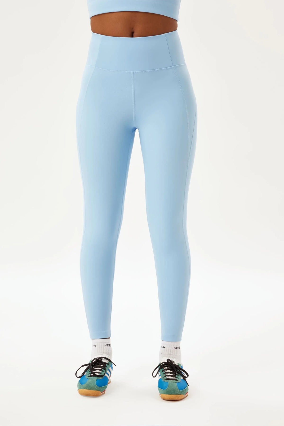Girlfriend Collective W's Compressive Leggings - Limited Colors - Made From Recycled Plastic Bottles Cerulean L Normal Pants