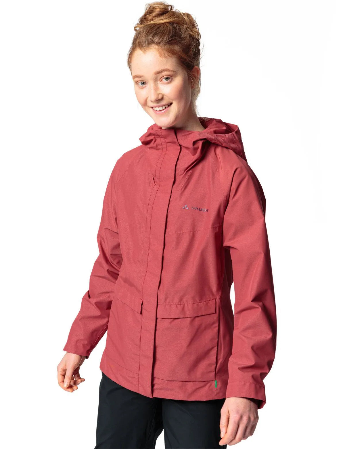 Vaude W's Comyou Pro Rain cycling Jacket - Recycled polyester & polyamide Brick Jacket