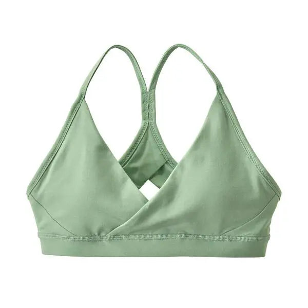 W's Cross Beta Sports Bra - Recycled Polyester Underwear Patagonia Gypsum Green XS