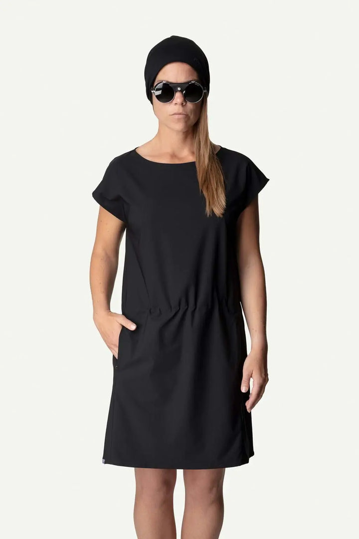W's Dawn Dress - Recycled Polyester Dress Houdini True Black S