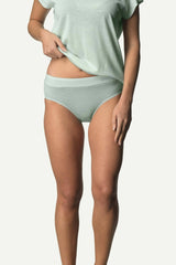 W's Desoli Hipsters - 100 % Merino wool Underwear Houdini Shore Green S