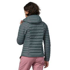 Patagonia W's Down Sweater Hoody - Recycled Nylon & RDS certified Down Nouveau Green Jacket
