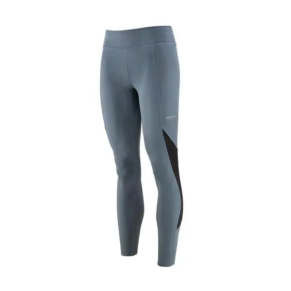 W's Endless Run Tights - Recycled Polyester Pants Patagonia Plume Grey - Light Plume Grey X-Dye XS