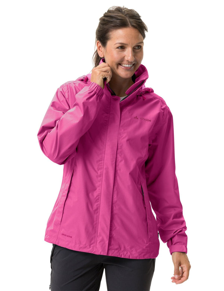 W´s Escape Light rain jacket - Recycled polyester & polyester Jacket Vaude Lychee 36