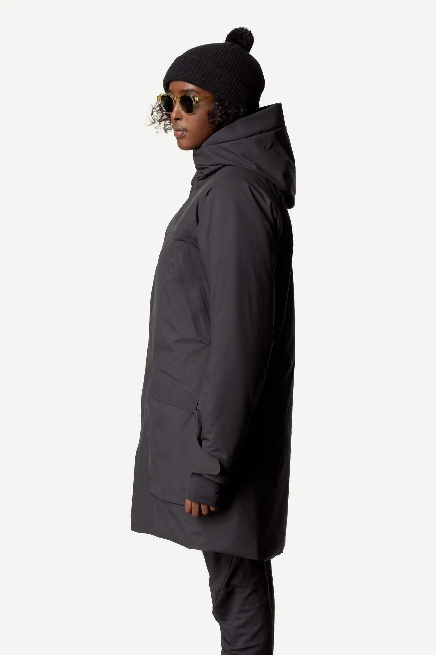 Houdini W's Fall in Parka - Recycled Polyester True Black Jacket