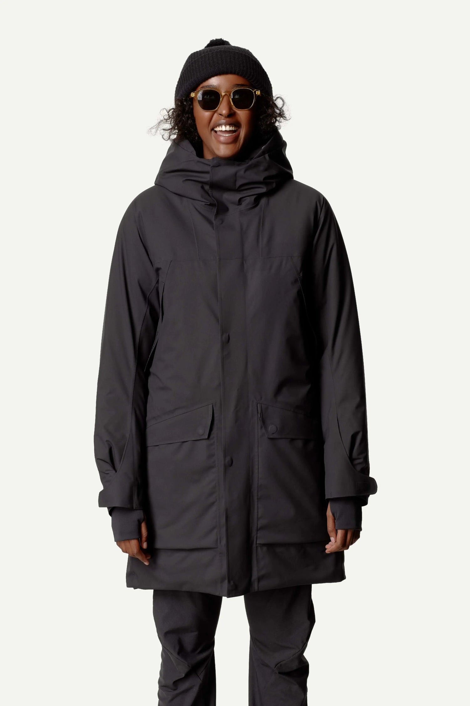 Houdini W's Fall in Parka - Recycled Polyester True Black Jacket