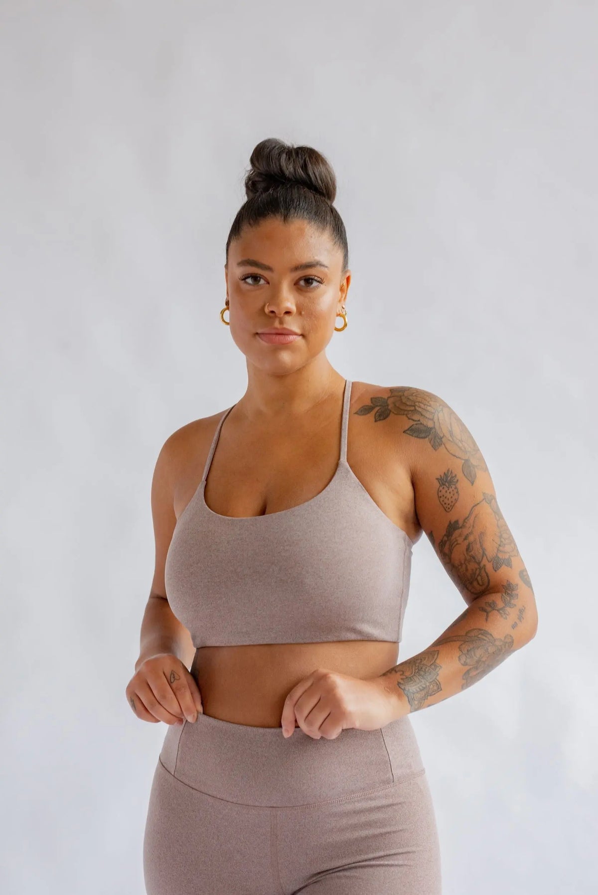 W's Float Juliet Bra - Made from Recycled Plastic Bottles Underwear Girlfriend Collective Heather Cocoon XS