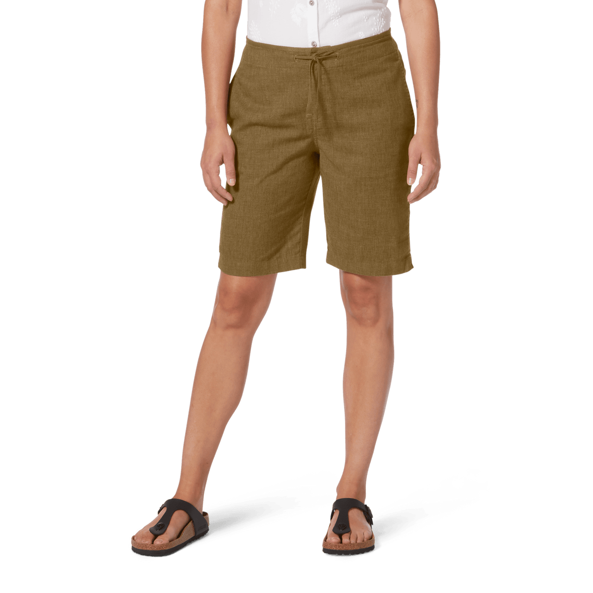 W's Hempline Tie Bermuda shorts - Hemp & Recycled polyester Pants Royal Robbins Coyote 6
