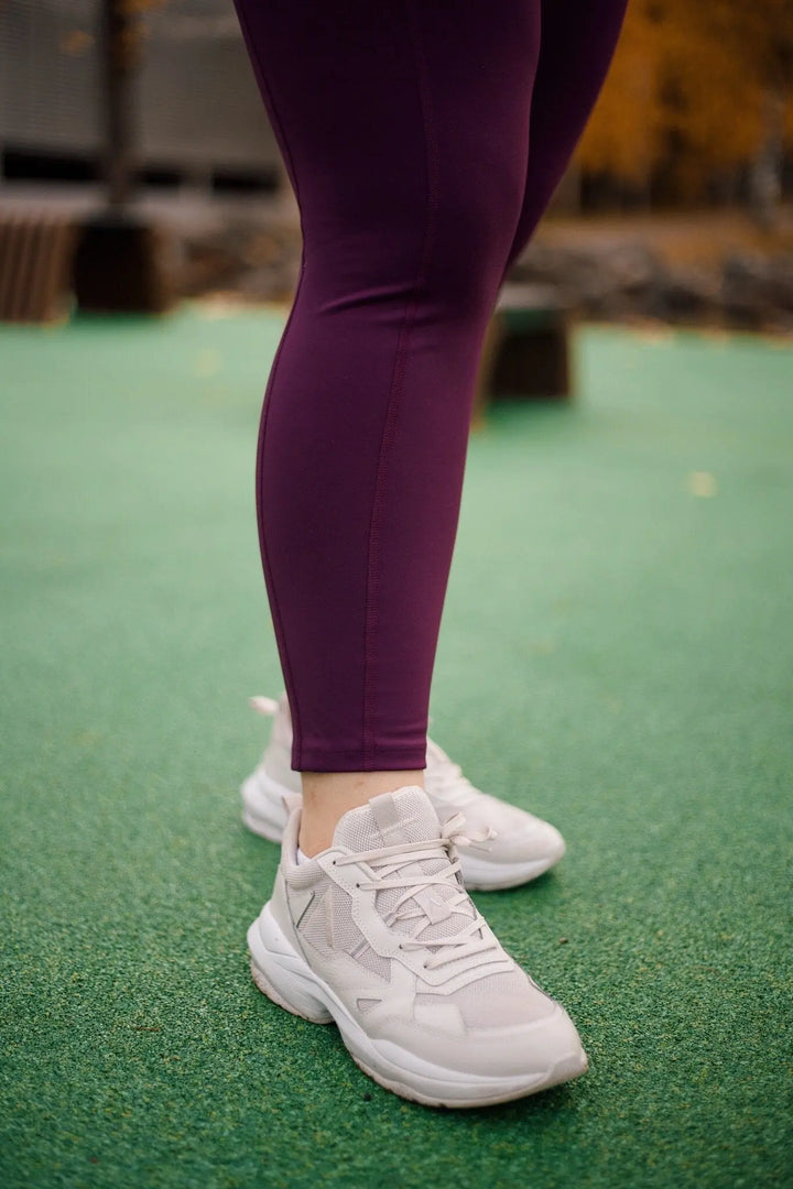 Girlfriend Collective W's High-Rise Pocket Leggings - Made From Recycled Water Bottles Plum Pants