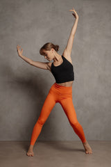 W's High-Waisted Tights - Recycled PA Pants Lilja the Label Rust XS